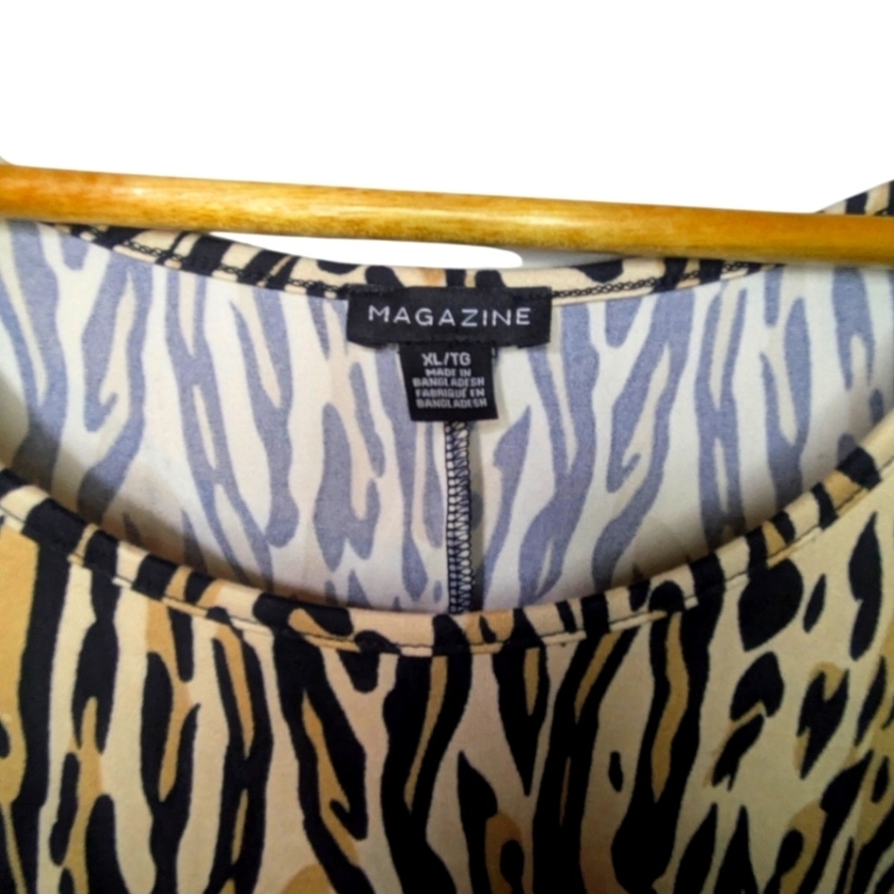 NWT Magazine Leopard print waterfall dress XL - Picture 3 of 4